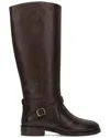 Frye Melissa Button Knee High Riding Boot In Brown