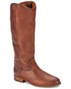 Frye Melissa Button Leather Tall Riding Boots In Brown