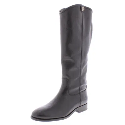Frye Melissa Button 2 Womens Leather Knee-high Riding Boots In Gray