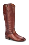 Frye Melissa Button 2 Wide Calf Leather Boot In Brown