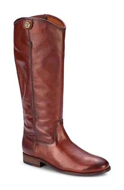 Frye Melissa Button Knee High Boot In Brown