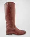 Frye Melissa Button Leather Tall Riding Boots In Brown
