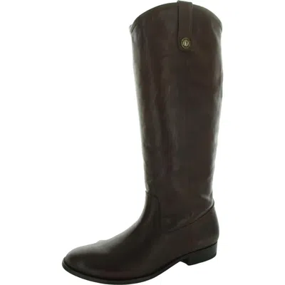 Frye Melissa Button Womens Leather Knee-high Riding Boots In Brown