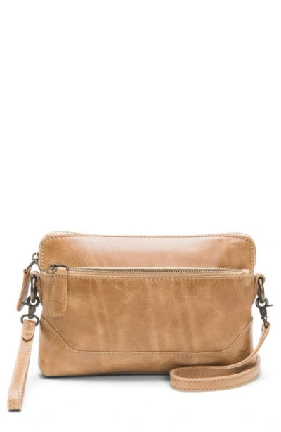Frye Melissa Convertible Leather Wristlet In Sand