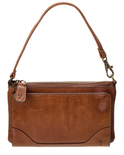 Frye Melissa Convertible Leather Wristlet Wallet In Brown