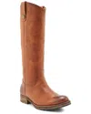 Frye Melissa Double Sole Button Lug Tall Leather Boot In Brown