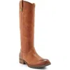 Frye Melissa Double Sole Button Lug Tall Leather Boot In Bronze - Renice Leather