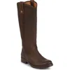 Frye Melissa Double Sole Knee High Boot In Brown River Leather