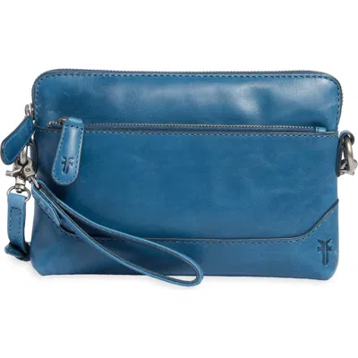 Frye Melissa Faux Leather Crossbody Wristlet In Ink