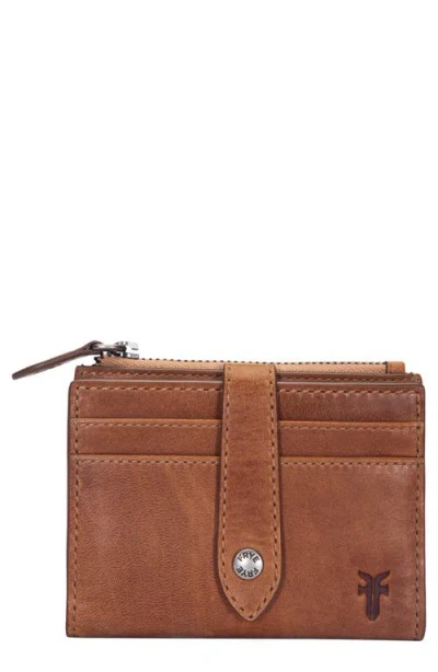 Frye Melissa Leather Card Case In Brown