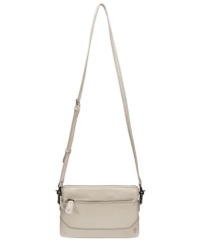 Frye Melissa Leather Crossbody In Beige