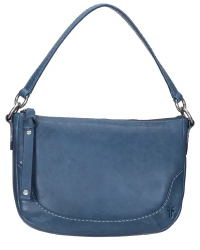 Frye Melissa Leather Crossbody In Grey