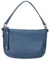 Frye Melissa Leather Crossbody In Grey