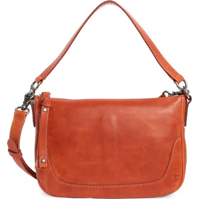 Frye Melissa Leather Crossbody In Persimmon