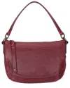 Frye Melissa Leather Crossbody In Red
