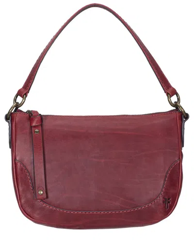 Frye Melissa Leather Crossbody In Red