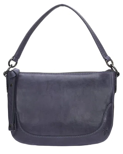 Frye Melissa Leather Crossbody In Black