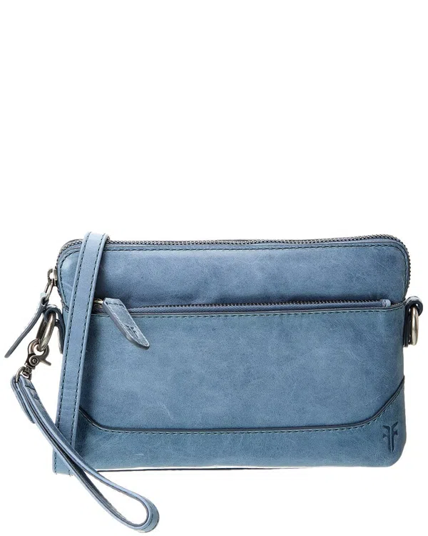 Frye Melissa Leather Crossbody Wristlet In Blue | ModeSens