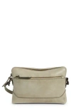 Frye Melissa Leather Crossbody Wristlet In Green