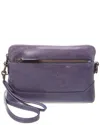 Frye Melissa Leather Crossbody Wristlet In Purple