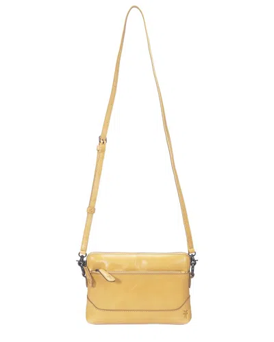 Frye Melissa Leather Crossbody In Yellow