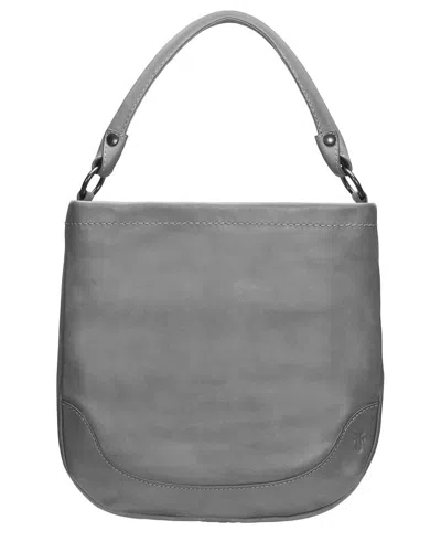 Frye Melissa Leather Hobo Bag In Gray