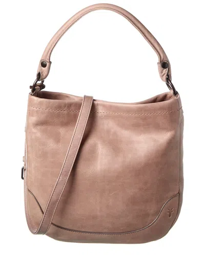 Frye Melissa Leather Hobo Bag In Grey