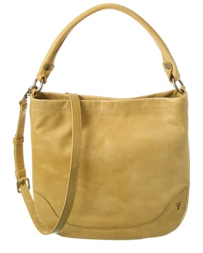 Frye Melissa Leather Hobo Bag In White