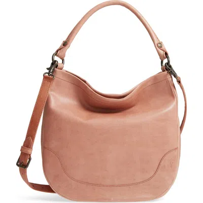 Frye Melissa Leather Hobo In Brown