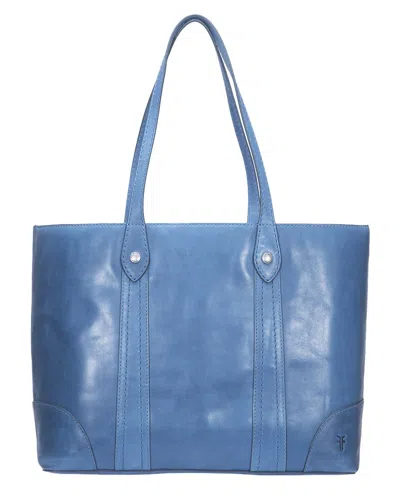 Frye Melissa Leather Shopper In Blue