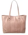 Frye Melissa Leather Shopper Tote In Grey