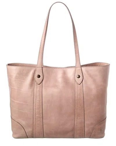 Frye Melissa Leather Shopper Tote In Grey