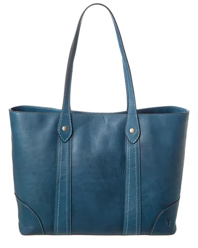 Frye Melissa Leather Shopper Tote In Grey