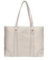 Frye Melissa Leather Shopper Tote In White