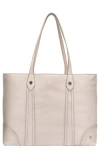Frye Melissa Leather Shopper Tote In White