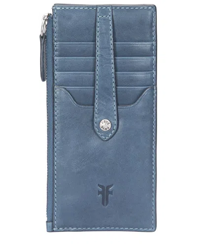 Frye Melissa Leather Wallet In Blue