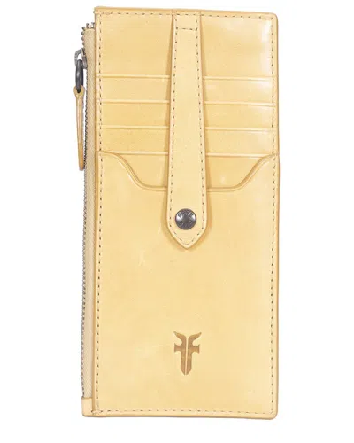 Frye Melissa Leather Wallet In Yellow