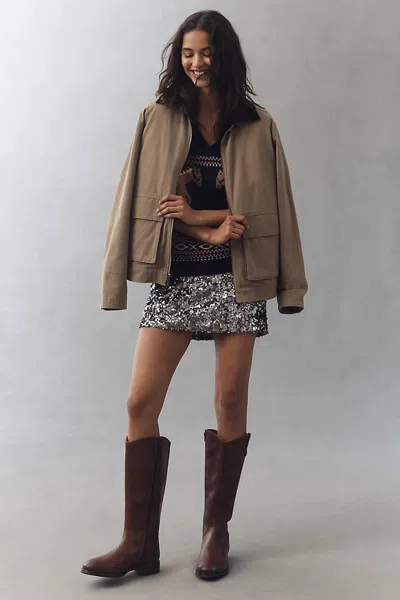 Frye Melissa Riding Boots In Brown