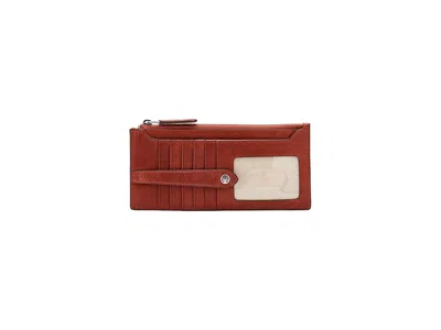 Frye Melissa Snap Card Wallet Coin Purse Persimmon: One Size In Orange