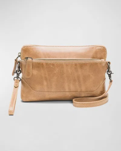 Frye Melissa Wallet Crossbody Bag In Beige