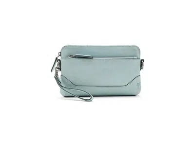 Frye Melissa Wristlet Crossbody Cross Body Handbags Cream Metallic: One Size In Brown