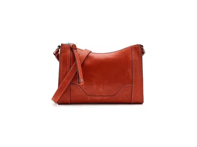 Frye Melissa Zip Crossbody Cross Body Handbags Cream Metallic: One Size In Brown