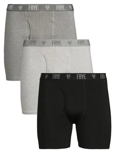 Frye Men's 4-pack Logo Boxer Briefs In Black