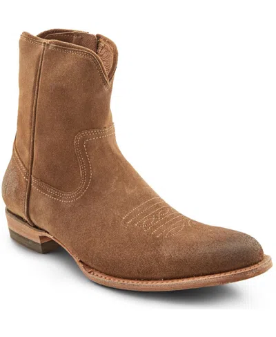 Frye Men's Austin Inside-zip Boots In Dark Ash Suede