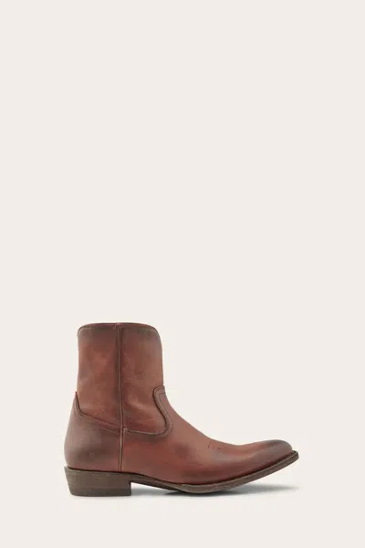Frye Men's Austin Inside Zip In Cognac M In Brown