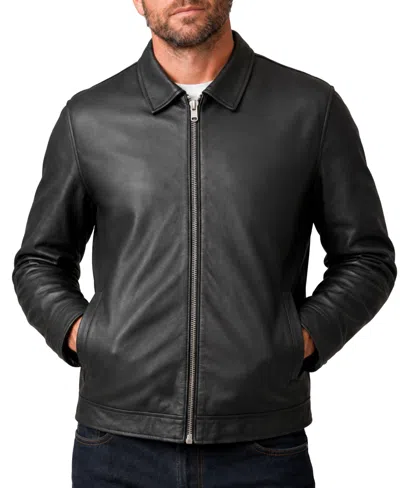 Frye Men's Blouson Regular-fit Leather Jacket In Black