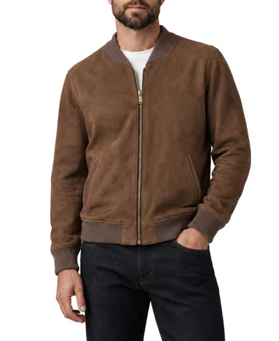 Frye Men's Bomber Classic-fit Leather Jacket In Cognac