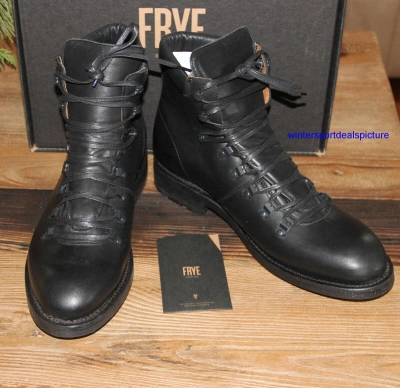 Pre-owned Frye Men's Bowery Hiker Boots Size Us 11.5 Men's Black Msrp $398