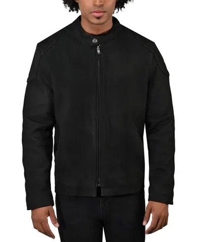 Frye Men's Cafe Racer Leather Jacket In Black