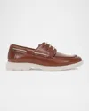 Frye Connor Boat Shoe In Caramel